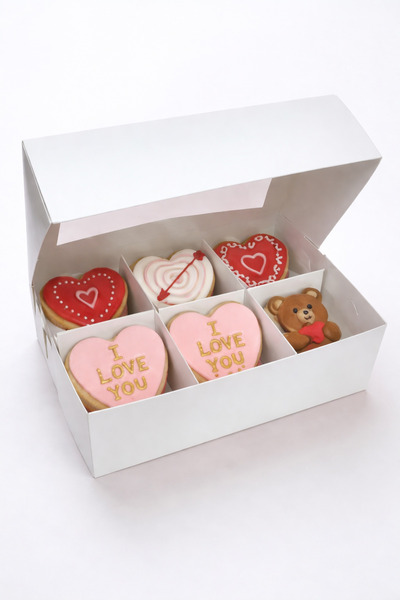 Ege Concept Life 6 Bölmeli Asetat Penceleri Cupcake Kutusu | Pastane & Organi...