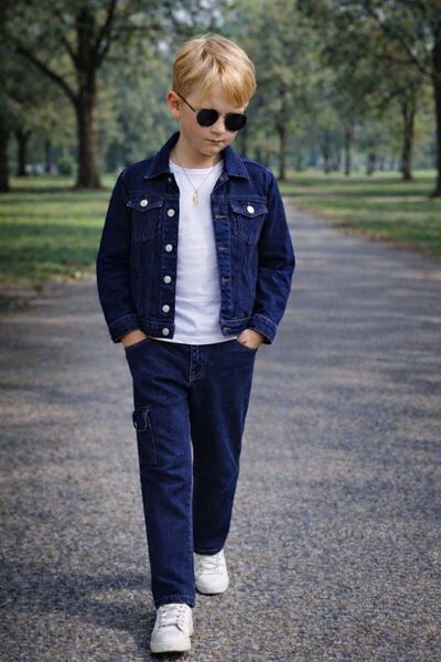 Ysferbutik Children's Jeans Pants Jacket T-Shirt