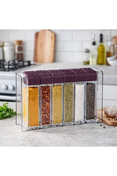 Eynel Spice Rack Set with Stand, Spice Storage Set with Perforated Lid, Spice...