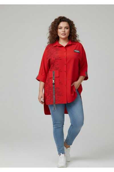 MAXLEVEL MODA Oversize Large Size Women's Shirt