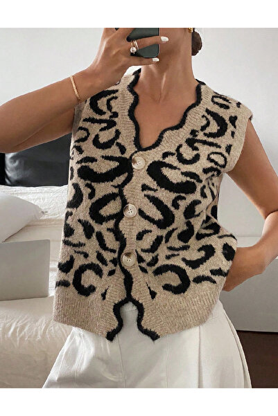 Evendi Vest, Animal Print