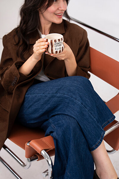 Naramica COFFEE LOVER CLUB MUG - El Yapımı Seramik Kahve Fincanı - 270 Ml