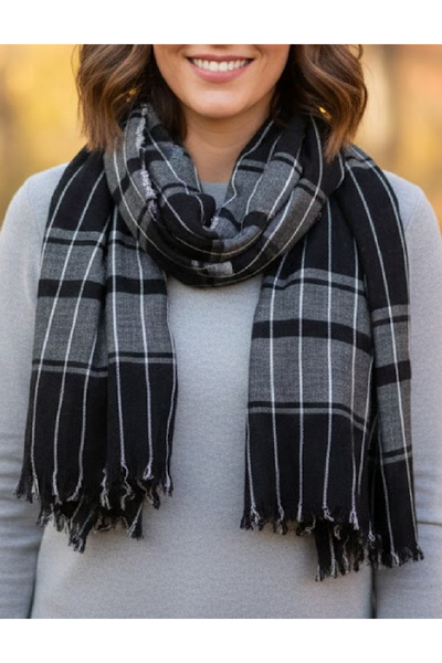 Evendi Scarf, Black/Grey