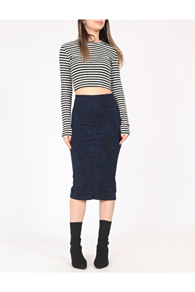 Evendi Skirt, Black/blue