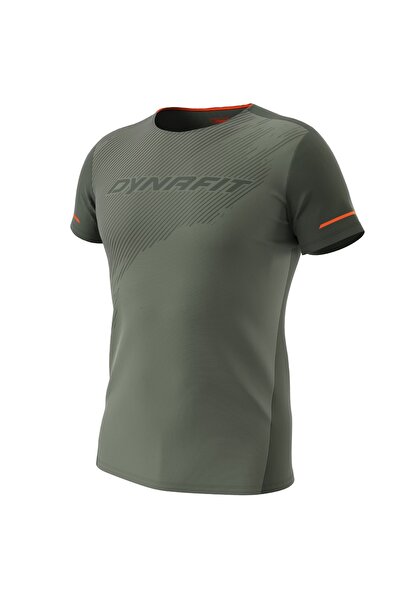 DYNAFIT Men's Alpine 2 running shirt-Green/Khaki-XL