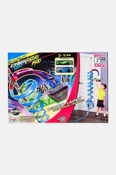Maisto Cyber Racers Pro Vertical Launch Door Hanging Track Set, Multicolor