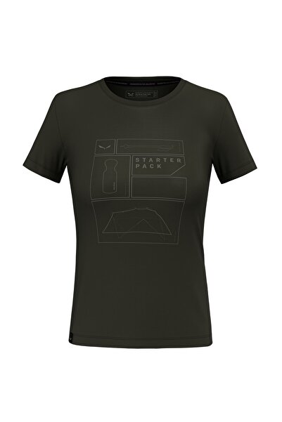 Salewa Tricou tehnic dama Eagle Pack Dry-Kaki-40/34