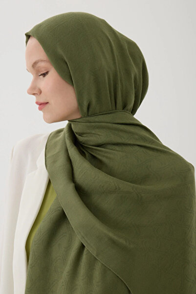 Zeta Group Women's Islamic Clothing Seasonal Khaki Color Jacquard Shawl with ...