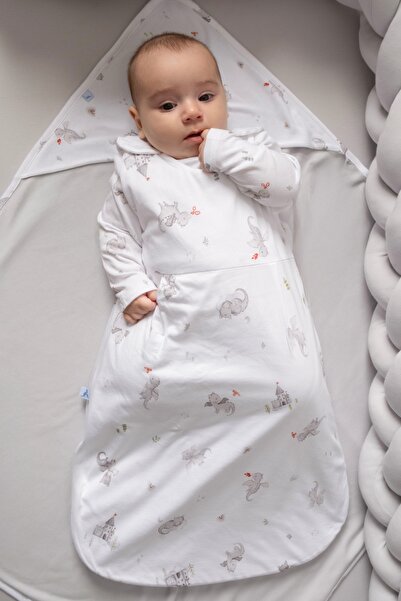 Roosac Newborn Summer Modal Cotton Sleeping Bag Sleeveless 0.5 Tog L Dragons ...