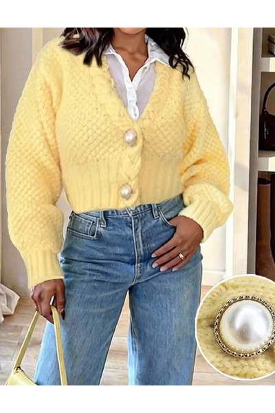 Evendi Cardigan, Yellow