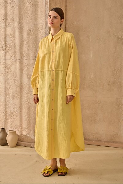 QANU Müslin Gömlek Sarı