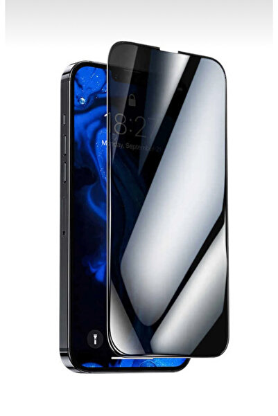 içten iPhone 13 Compatible Shatterproof Glass Privacy Ghost Full Coverage Scr...