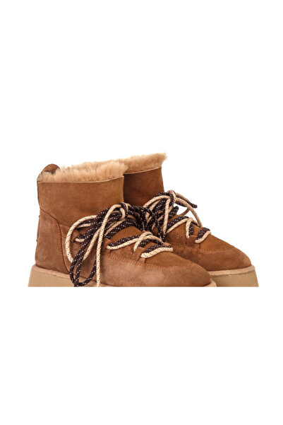 ANNASIA SHOES SONIA Boots - Brown Leather