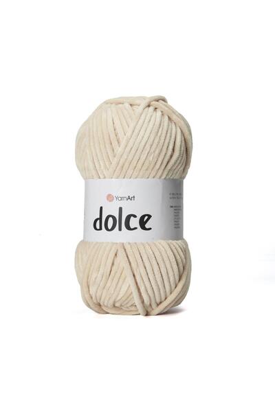 Yarnart Dolce - Velvet Hand Knitting Yarn Beige-857