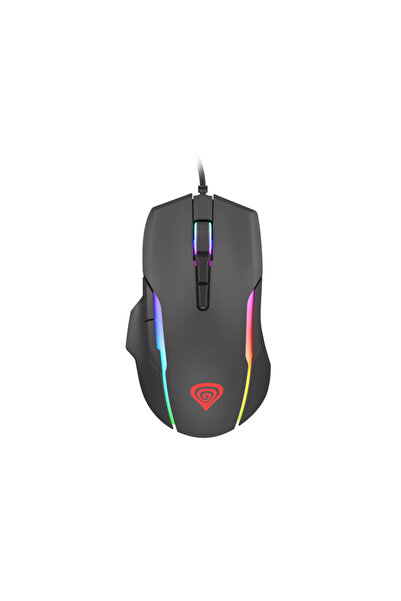 Genesis Mouse de gaming cu fir Xenon 220, 12800 DPI, RGB, 7 butoane, negru