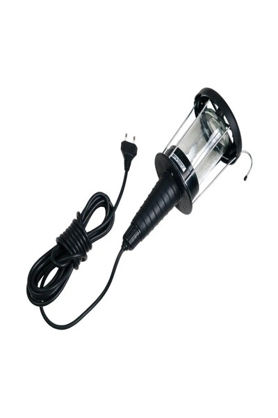 OEM Portable Lamp, Rubber + Glass, 5m Cable Length, Max 60W Bulb, IP20