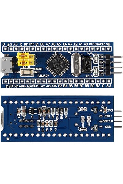EmAyCenter STM32F103C6T6 ARM Cortex-M3 Geliştirme Kartı (Blue Pill Uyumlu) – ...