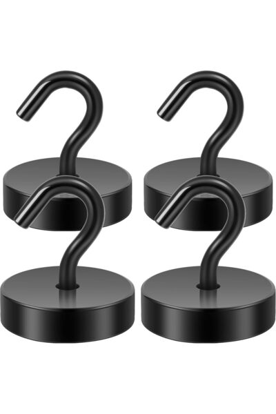 Neosmuk Magnetic Hooks, 30 kg Extra Strong Magnetic Hooks for Camping, Worksh...