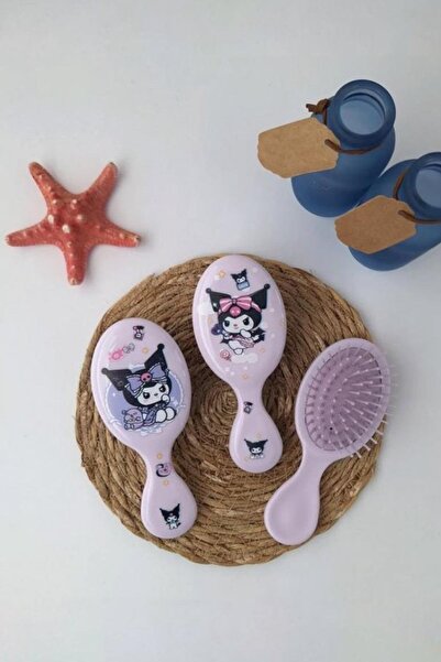 Clariss Mojo Girl's Kuromi Printed Soft Hairbrush Purple