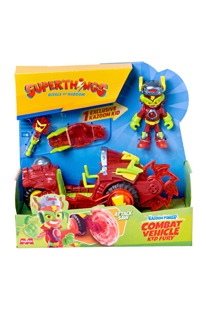 SuperThings Set de joaca masina si figurina Combat Vehicle Kid Fury