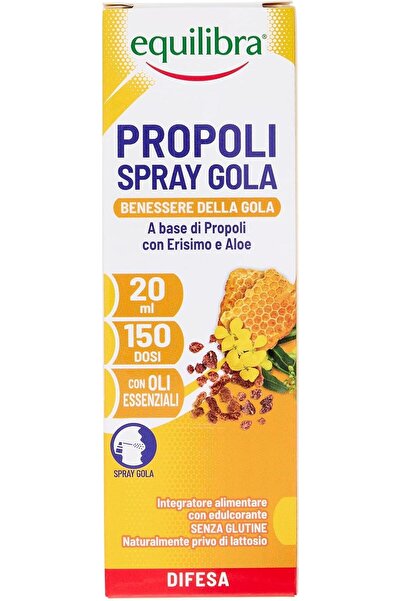 Equilibra Propolis Spray cu Aloe Vera si Uleiuri Esentiale, Supliment Aliment...