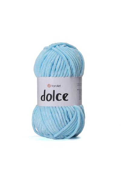 Yarnart Dolce - Velvet Hand Knitting Yarn Blue-859
