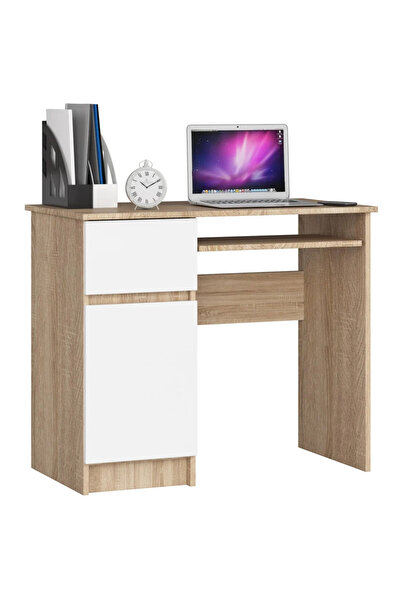 SERSIMO Birou de calculator PIKSEL, cu sertar, dulap și raft pentru tastatură...