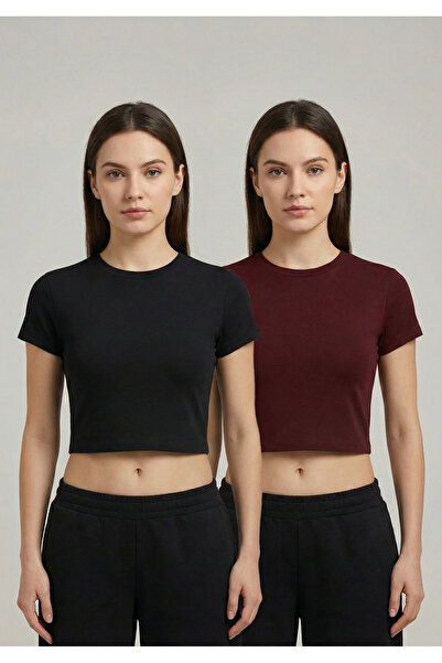 Velostra Γυναικείο Σετ T-Shirt σε στενή γραμμή, βασικό, για καθημερινή χρήση,...