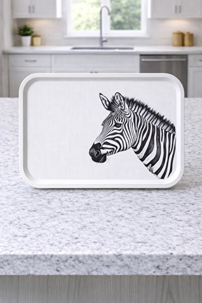 Zucci مجموعة الحيوانات |   زيبرا |   صينية عرض مقاس 29.5 × 41.5 سم |   صينية ...