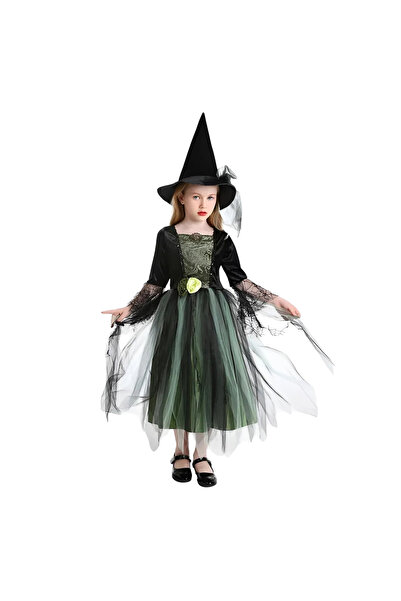 KidMania ® Στολή μάγισσας του δάσους για κορίτσια 3-5 ετών 90-110 εκ.