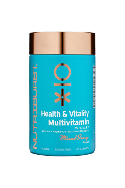 Nutriburst Multivitamine gumate Premium Health&Vitality fructe de padure 60 buc