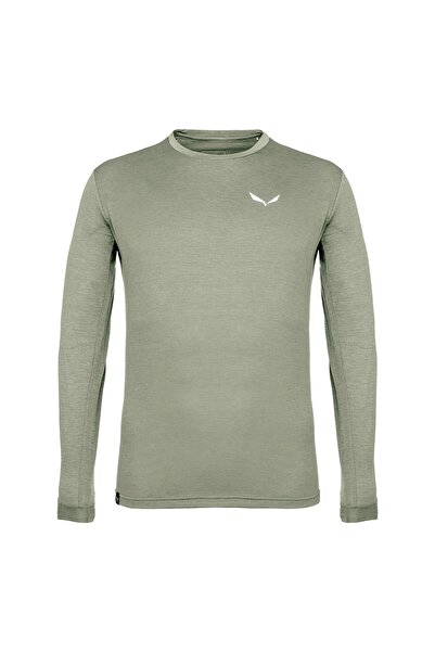 Salewa Bluza trekking barbati Puez Melange Dry-Verde Deschis-46/S