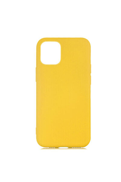Paladyum Case Velvet Yellow Launch Silicone Case Compatible with iPhone 12 an...