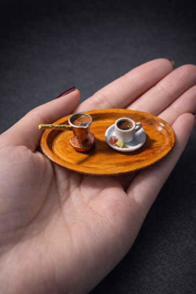 Minyatür Dünyam Minyatür Kahve&Cezve ve Tepsi Sunum