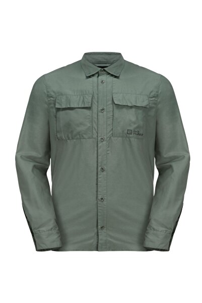 Jack Wolfskin Men's trekking shirt Barrier-Dark Green-S
