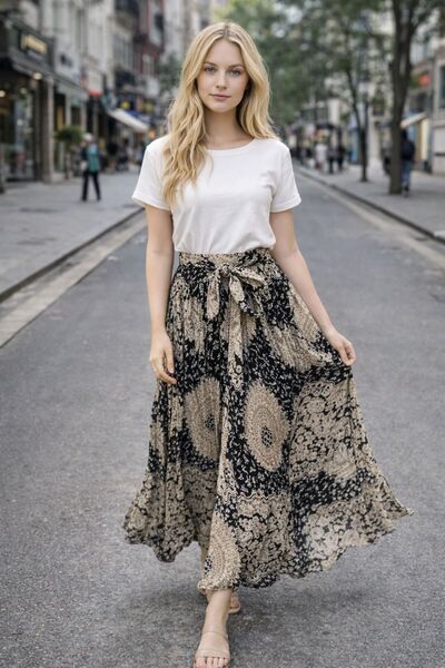 VELORACOO Bohem Viskon Çok Amaçlı Etek & Elbise