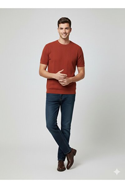 centilmen Ki̇p Knitwear Round Neck T-Shirt 10003