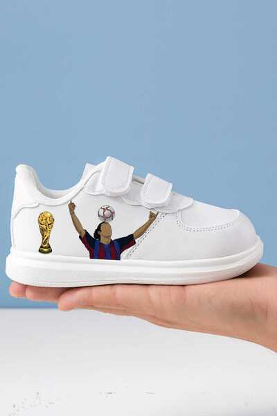 amazoondesing حذاء رياضي R9 RONALDIO BRAZIL GOAT مطبوع بشريط للرجال والفتيات ...