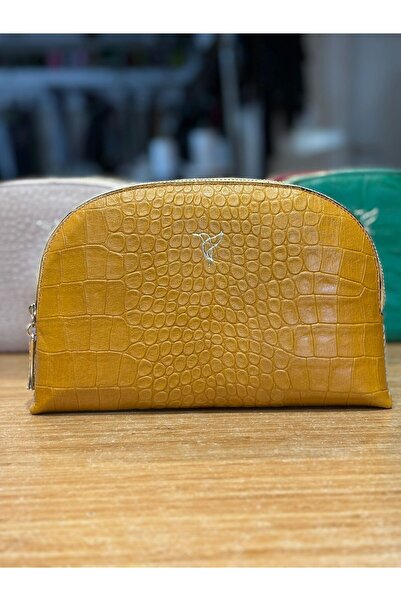 Kroko Desenli Mini Crossbody Kadın Çanta