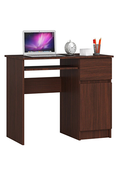 SERSIMO Birou de calculator PIKSEL, cu sertar, dulap și raft pentru tastatură...