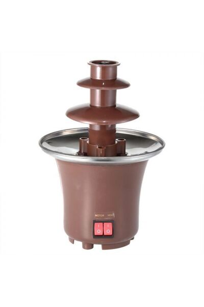 MANDU Mini Chocolate Fountain with 3 Fondue Levels