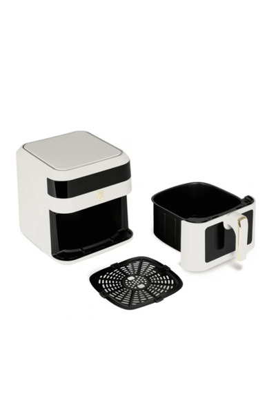 Berlinger Haus Friteuză cu aer cald, 6,3 l, fereastră vizibilă, crem mat - BH...