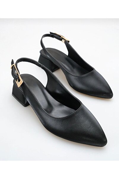 mustey Low-Heeled Open-Back 3 cm Heel Women's Shoes Suitable for Daily and Ev...