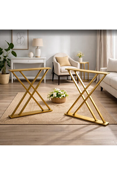 UFUK MOBİLYA Metal Masa Ayağı 73x63