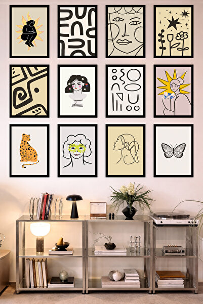 UNT Bucătărie cu aspect de cadru cu 12 rame |   Modern |   Set de pictură cu ...