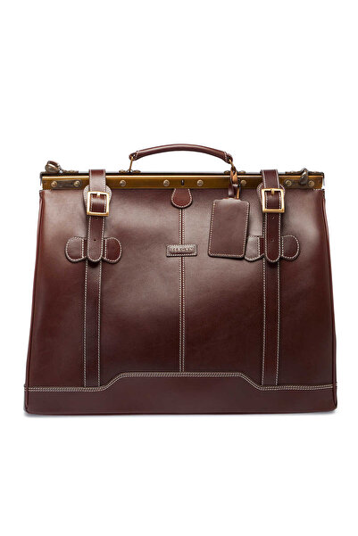 Tergan Taba Hakiki Deri Unisex Seyahat Çantası - S1SC00002514-A99