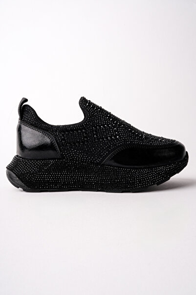 Madam Tarz Ljn-02-26 Thick Sole Stone Patterned Sports