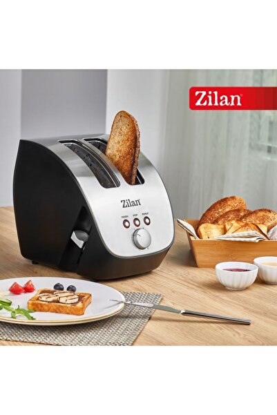 Zilan Toaster ZLN-2690 - 2 slices, 6 browning levels, 1000W, black/stainless ...