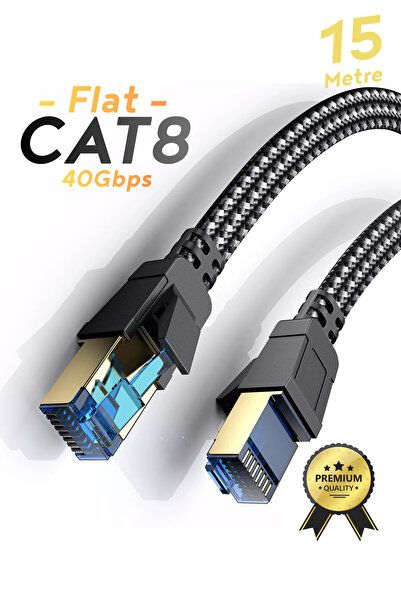 Venzke كابل إيثرنت CAT8، كابل LAN ممتاز، كابل إنترنت بسرعة 40 جيجابت في الثان...