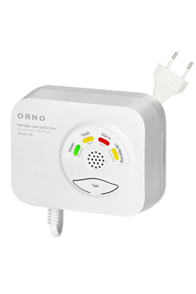 Orno Detector de gaz OR-DC-636, 230V AC, 70dB, Alb